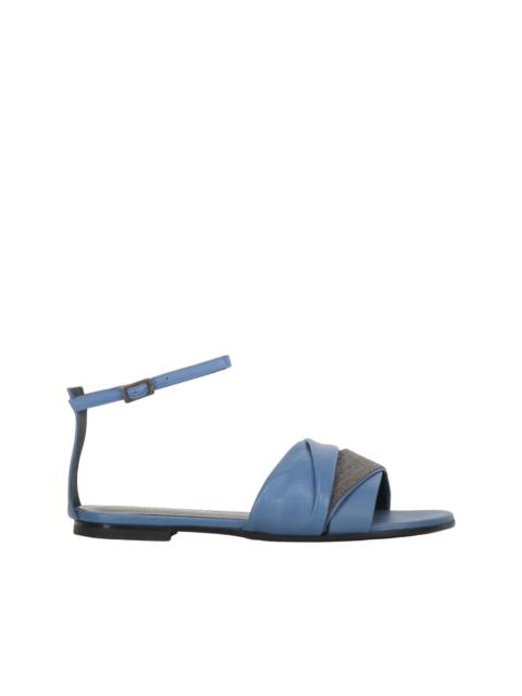 rhinestone-embellished sandals