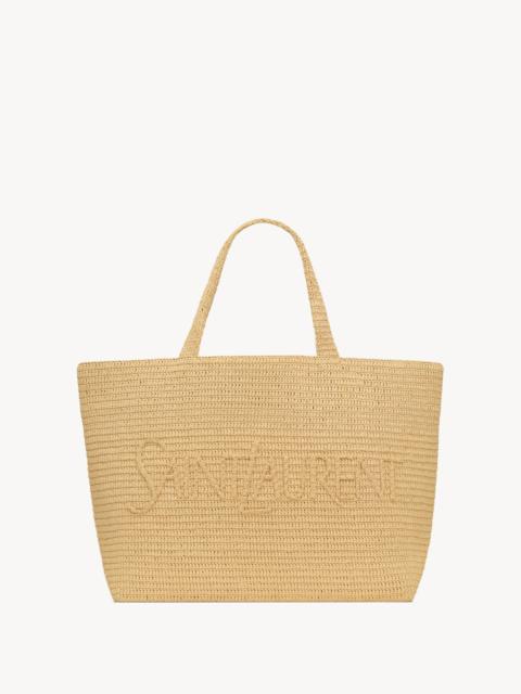 SAINT LAURENT TOTE IN RAFFIA
