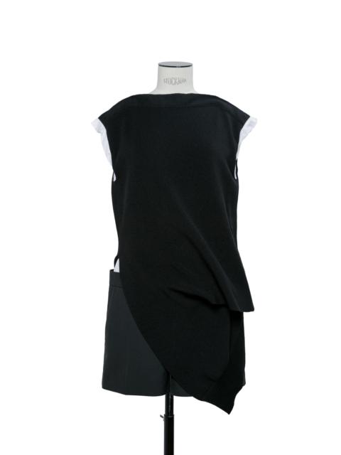 Suiting x Knit Dress