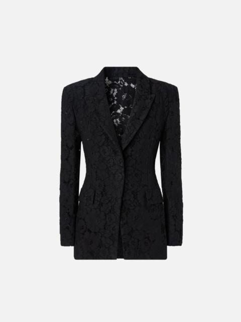 LACE BLAZER WITH JEWEL BUTTONS