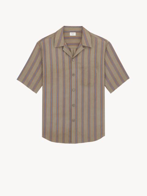 CASSANDRE SHIRT IN STRIPED COTTON TWILL