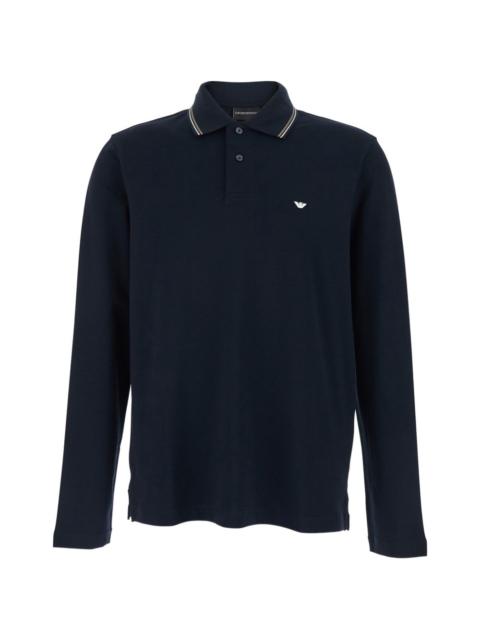 long-sleeve polo shirt