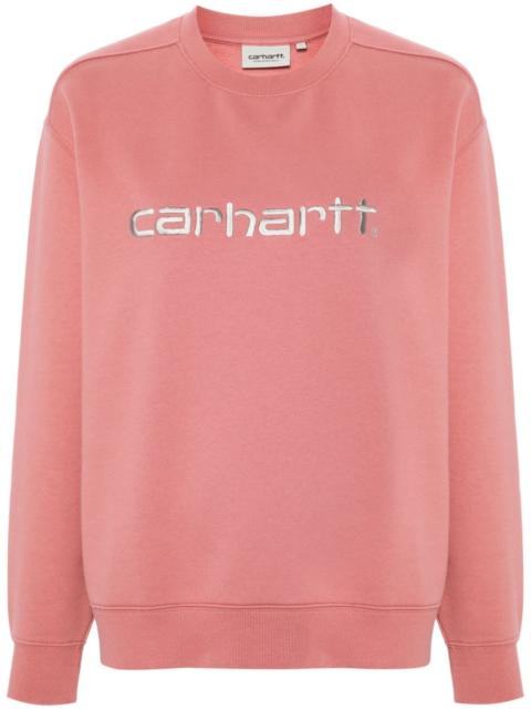 logo-embroidered sweatshirt