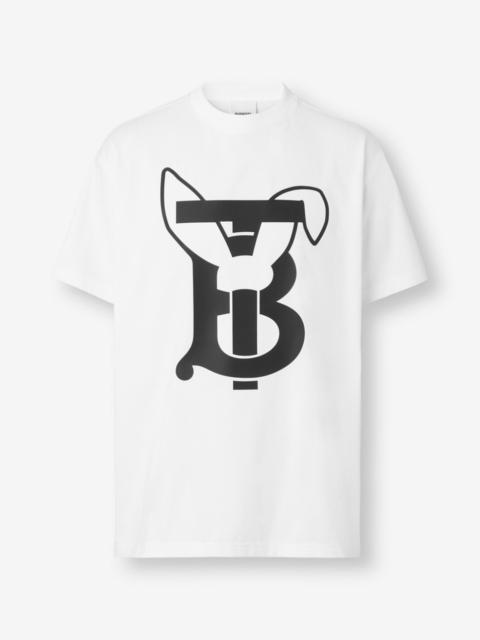 Rabbit Print Cotton T-shirt