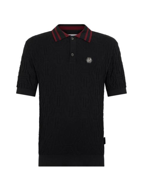 knitted polo shirt