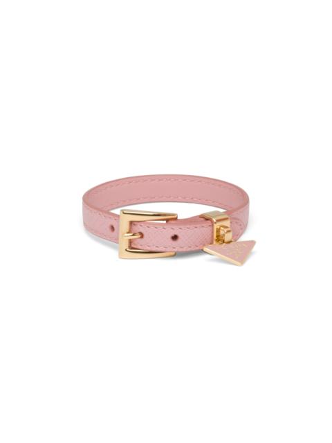 Saffiano leather bracelet