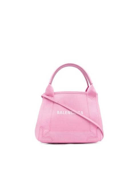 logo-print canvas tote