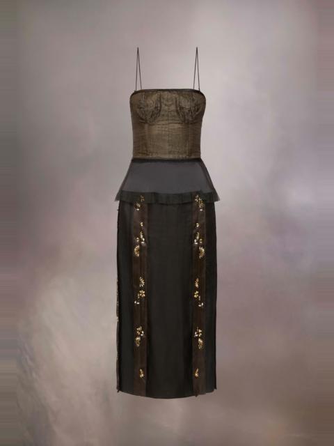 Décortiqué silk dress