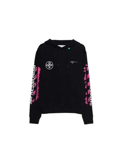 OFF-WHITE Diag Stencil Hoodie Black/Multicolor