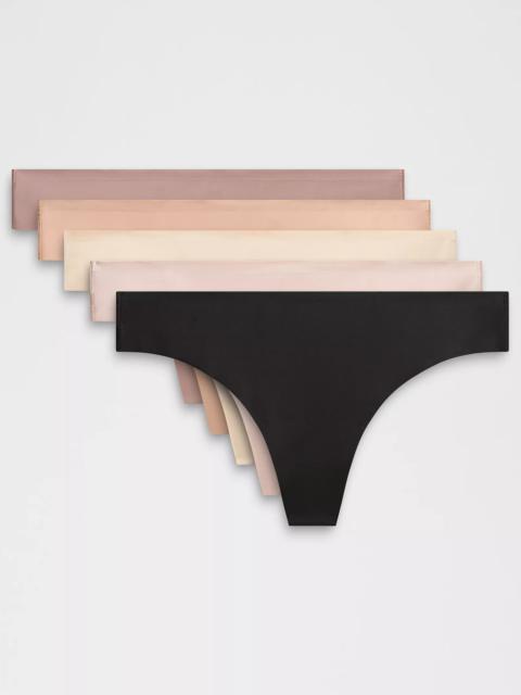 InvisiWear Mid-Rise Thong Underwear *5 Pack