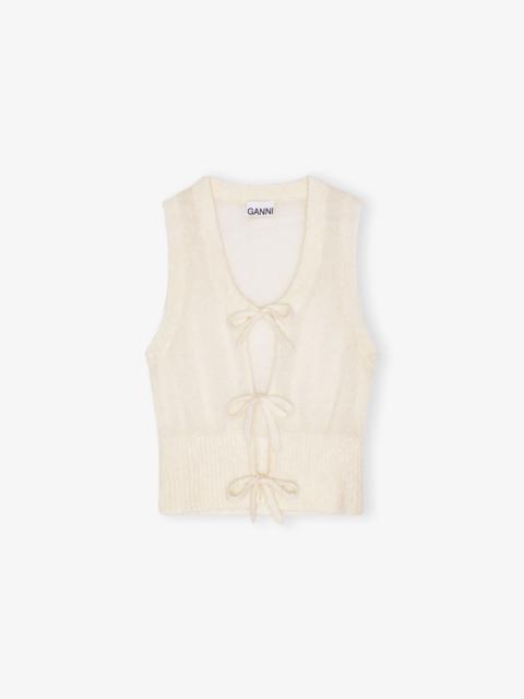 OFF-WHITE TIE STRING VEST