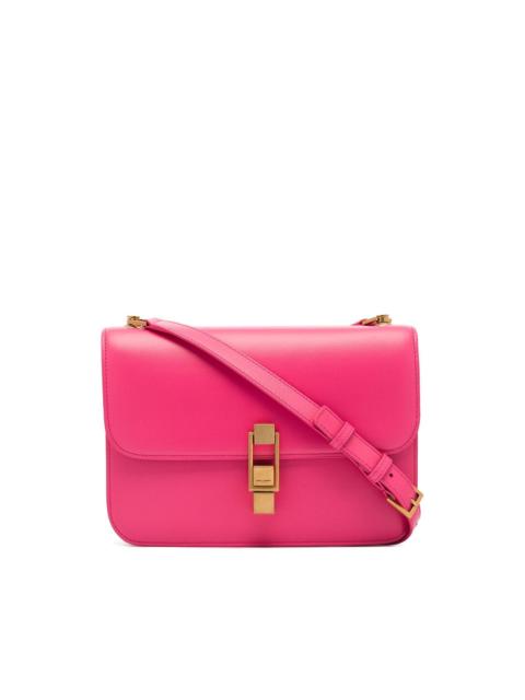 Carré leather shoulder bag