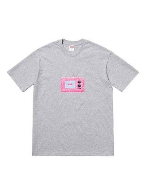 Supreme SS18 TV Tee Heather Grey Short Sleeve Unisex Gray SUP-SS18-0091