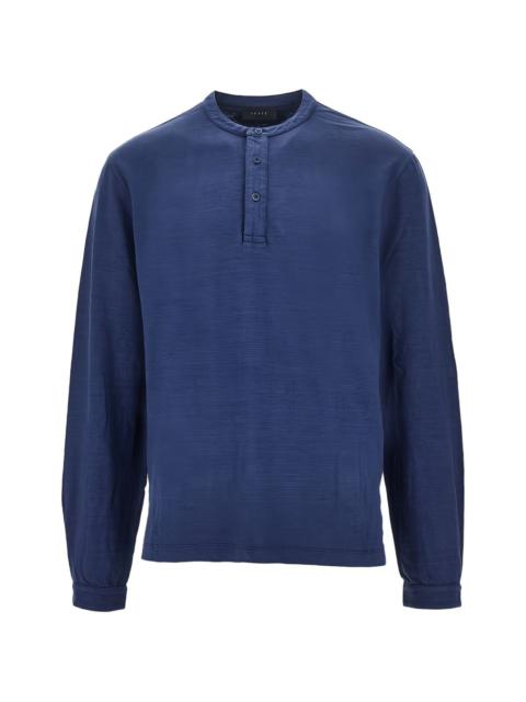 three-button T-shirt