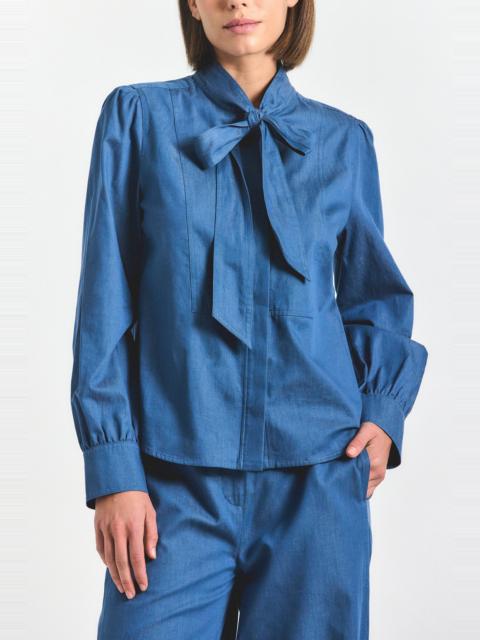 MAJAH TIE NECK BLOUSE