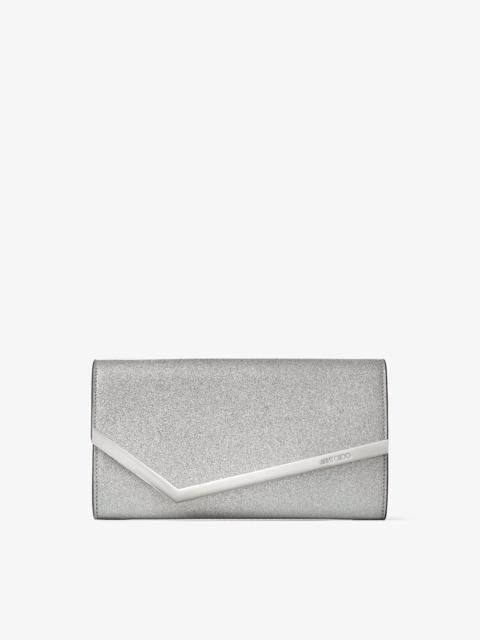 Emmie
Silver Fine Glitter Leather Clutch Bag
