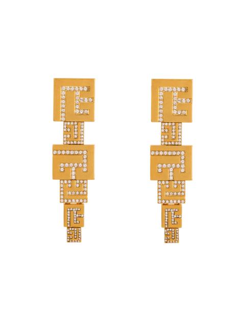 3D PB pendant earrings with crystals