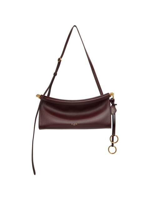 Burgundy 'Le Click' East West Small Bag