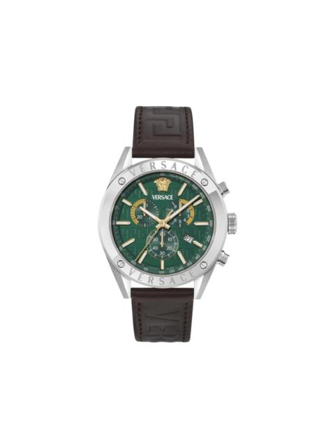 Versace Athletic Chrono Leather Strap VEKJA0325