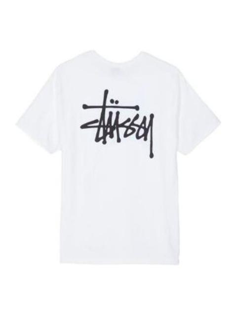 Stussy Classic Basic Printing Short Sleeve 'White' 1904257