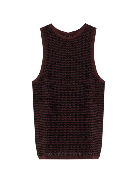 Asher open-knit top