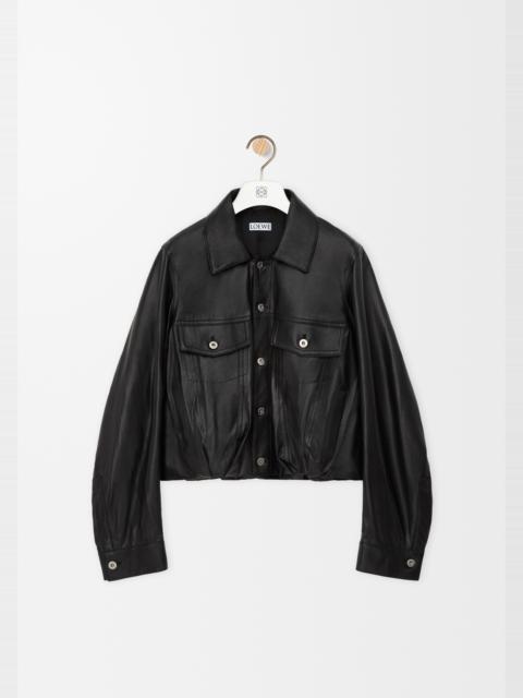 Jacket in nappa lambskin