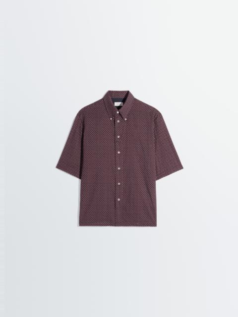 SHORT SLEEVE SHIRT IN GEOMETRIC PRINTED COTTON