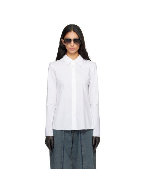 White Cotton Poplin Shirt
