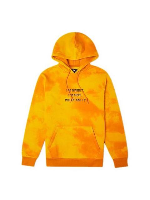Men's Converse Tie Dye Gradient Casual Sports Pullover Yellow 10021586-A01