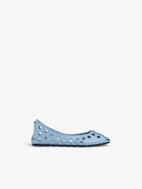 PERFO BALLET FLATS IN PERFORATED LEATHER