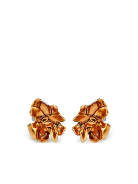 flower-shaped earrings