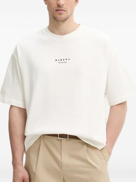 logo-embroidered t-shirt