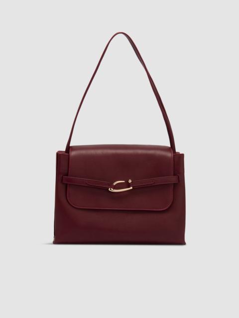 Cora Sour Cherry Nappa Leather Shoulder Bag