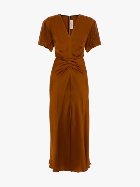 Eve Midi Dress In Bronze