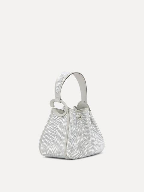 NANO CRYSTAL PAVÉ O HANDLE BAG