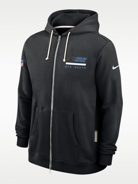 Carolina Panthers Utility Player Sideline Men's Nike Dri-FIT NFL Full-Zip Hoodie
