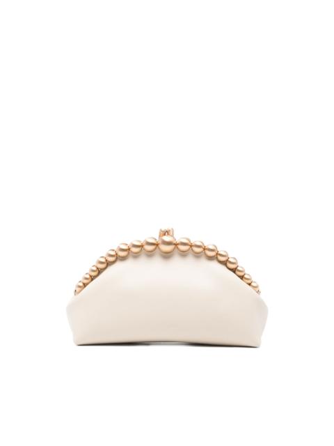 Una beaded-top clutch bag