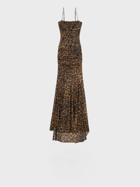 LONG DRESS IN ANIMALIER PRINT JERSEY