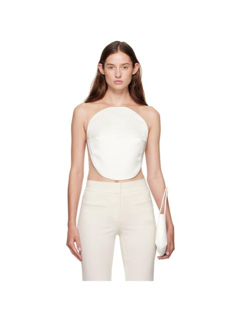 Off-White Illusion Circle Satin Bodysuit