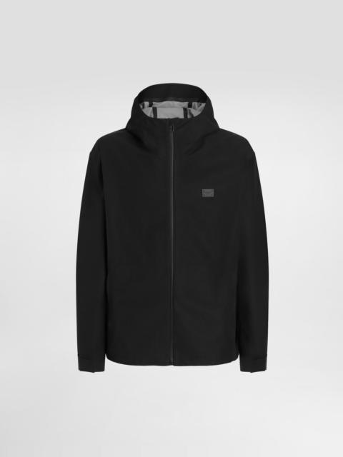 Hooded cotton jacket