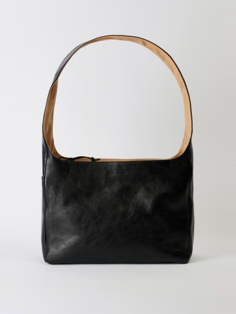 Grande Brick Bag Deep Black Leather
