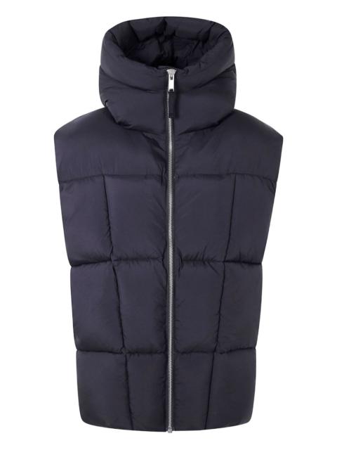 quilted hooded vest