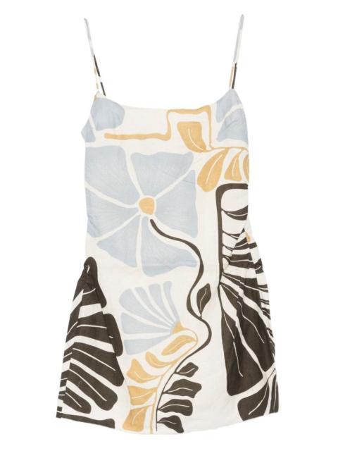 Lola square-neck mini dress