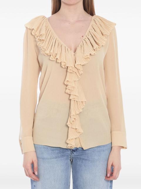 ruffled blouse