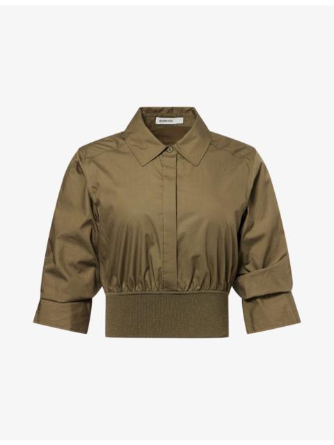 Stiles Cropped Cotton Shirt