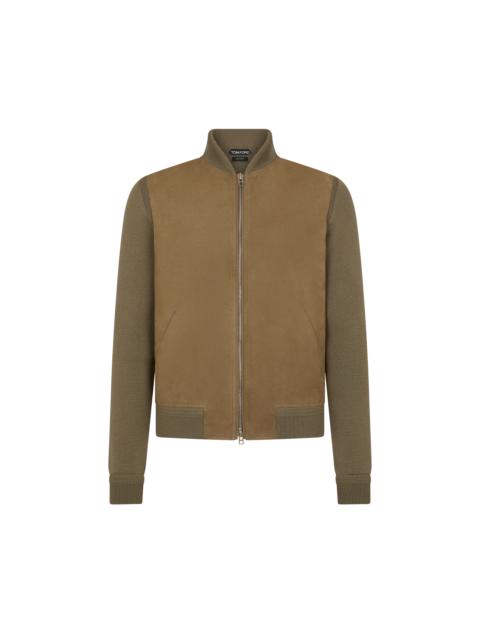 NUBUCK FRONT MERINO BOMBER