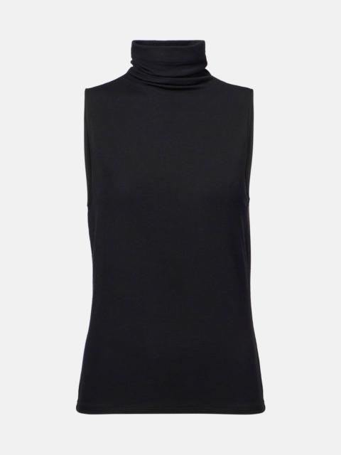 Sleeveless jersey top