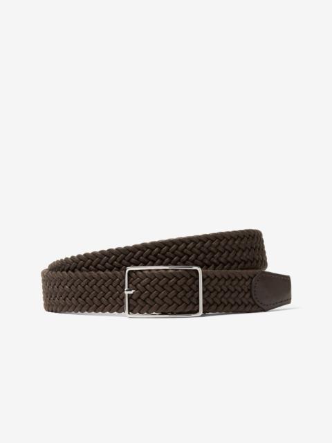 Brown waxed cotton belt
