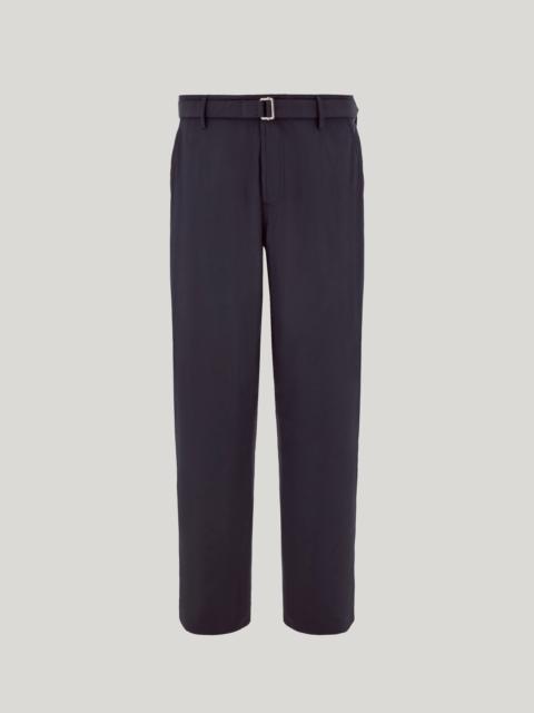 NAVY BLUE TAPERED FIT COTTON CHINO PANTS FROM THE CANALI NUVOLA COLLECTION