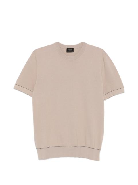 contrast-trim T-shirt